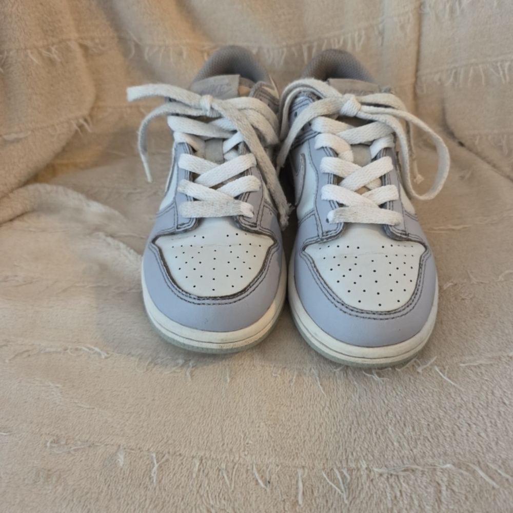Kids White and Gray Sneakers